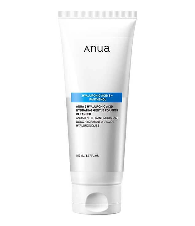 ANUA | 8 HYALURONIC ACID HYDRATING GENTLE FOAMING CLEANSER